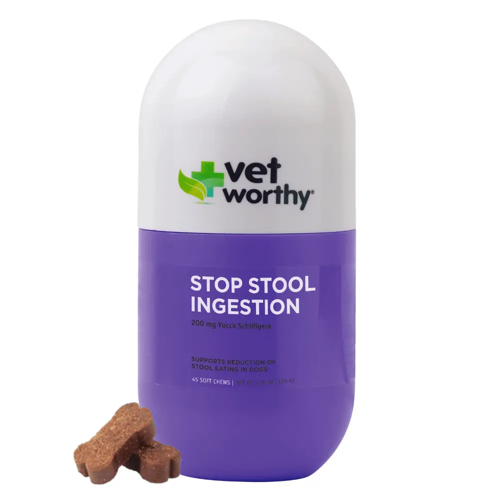 Vet Worthy Stop Stool Ingestion Liver Flavored Soft Chew For Dogs 1