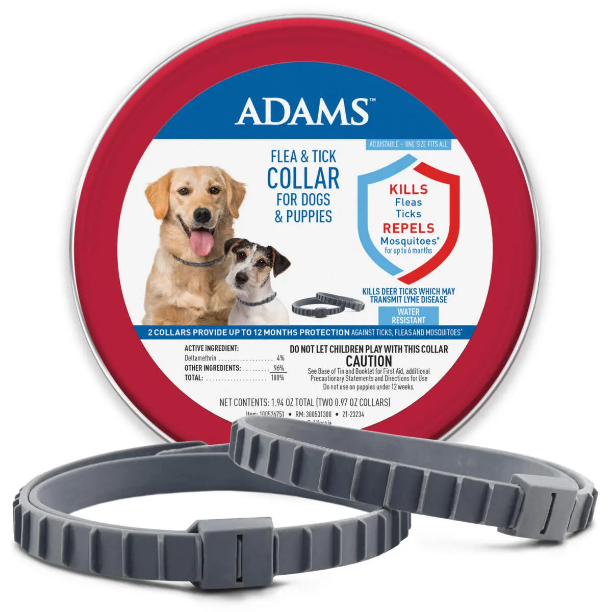 Adams™ Flea & Tick Collar For Dogs & Puppies 1