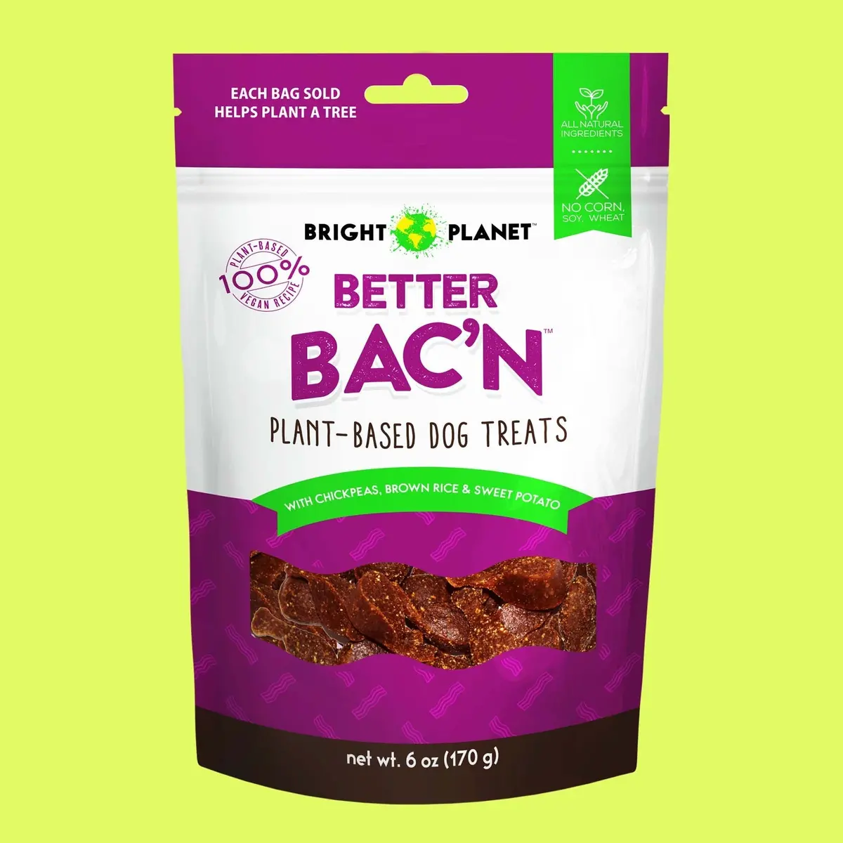 Bright Planet Better Bac'n Plant-Based Dog Treats 1