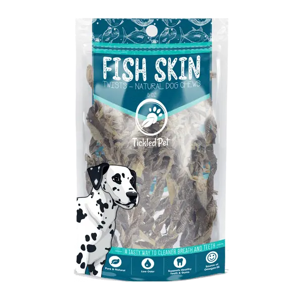 Icelandic Codfish Skin Twists Dog Treats 1