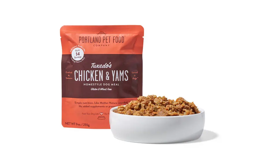 Portland Pet Food Tuxedo's Chicken & Yams Human-Grade Dog Meal Pouch 1