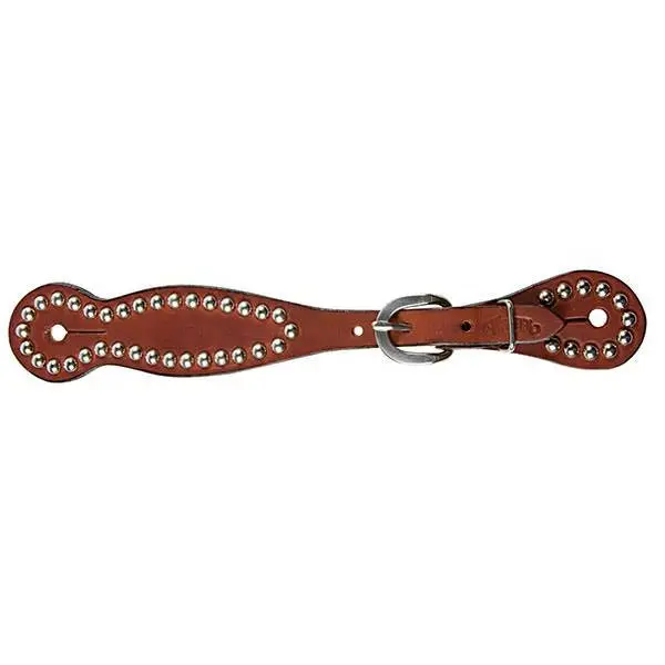 Weaver Bridle Leather Ladies' Spur Straps With Spots 1