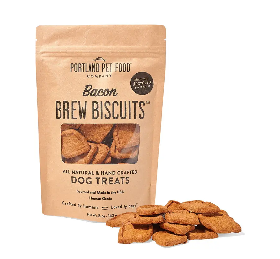 Portland Pet Food Company Brew Biscuits With Bacon Dog Treats 1