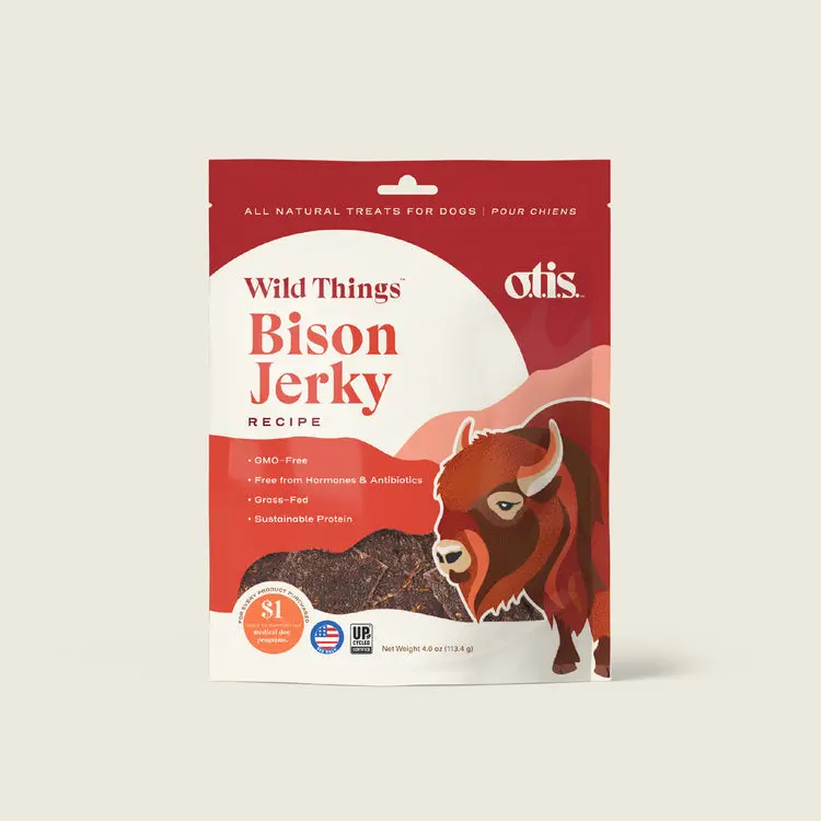 Otis Wild Things  Bison Jerky  Dog Treats 1
