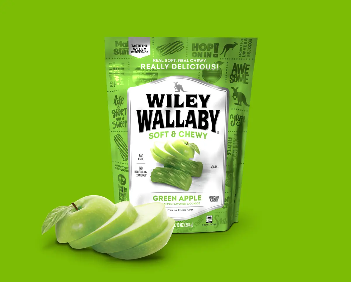 Wiley Wallaby Gourmet Blasted Green Apple 1