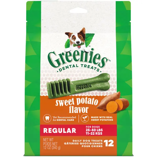 Greenies Sweet Potato Flavored Regular Dental Treats 1