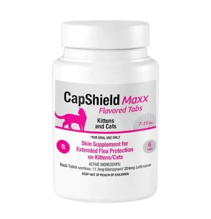 Capshield Maxx Flavored Tabs Flea Supplement For Cats And Kittens 7-15Lb 1