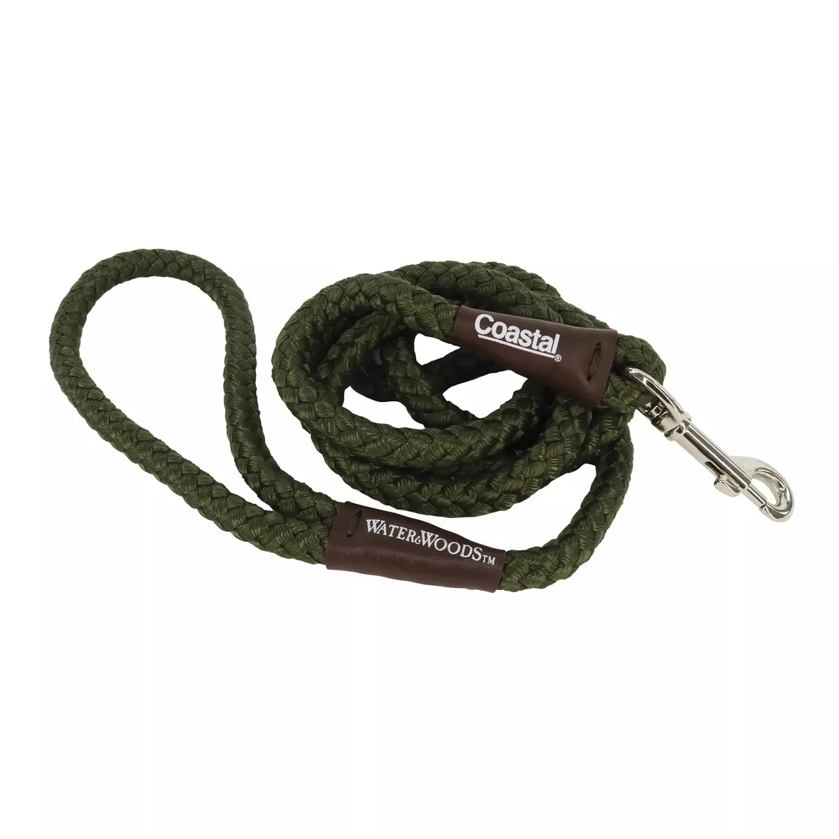 Coastal Water & Woods Braided Rope Snap Dog Leash 1