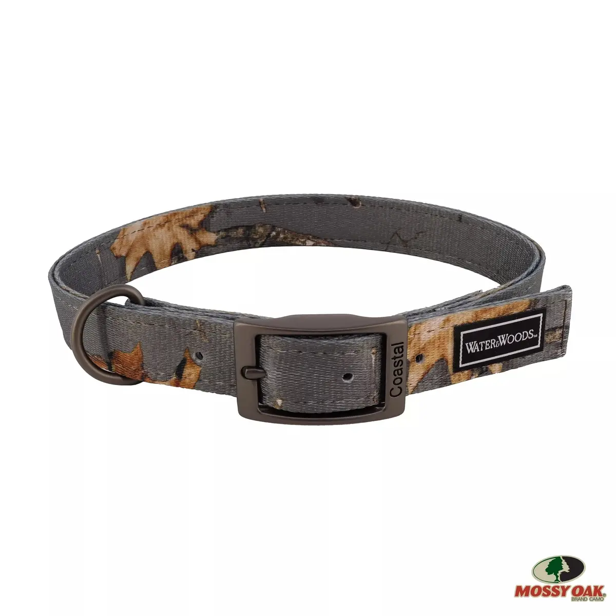 Coastal Water & Woods Double-Ply Patterned Hound Dog Collar 1
