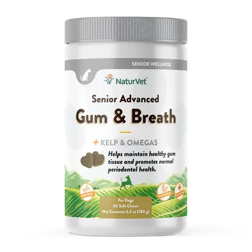 Naturvet Senior Advanced Gum And Breath Dog Soft Chews 1