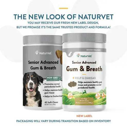 Naturvet Senior Advanced Gum And Breath Dog Soft Chews 2
