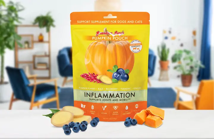 Grandma Lucy's Pumpkin Pouch Inflammation Support Supplement For Dogs & Cats 1