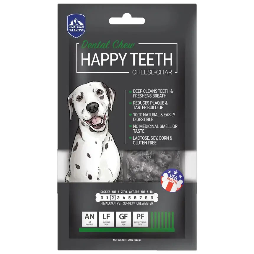 Himalayan Pet Supply Happy Teeth Cheese-Char Dental Chew 1