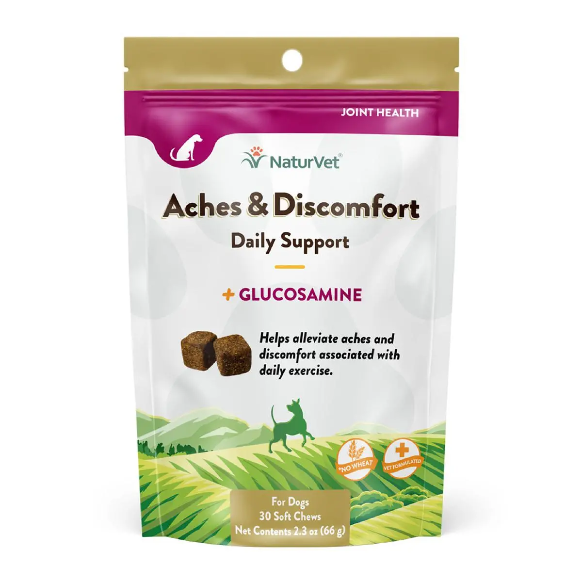 Naturvet Aches & Discomfort Soft Chews For Dogs 1