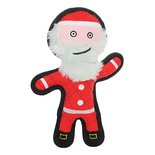 Tuffy® Holiday Santa Christmas Durable Squeaky Dog Toy 1