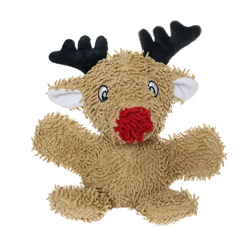 Vip Products Mighty® Micro Ball Medium Reindeer Holiday Squeaky Dog Toy 1