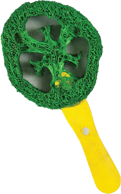 A & E Cage Loofah Lolipop Small Animal Toy 1