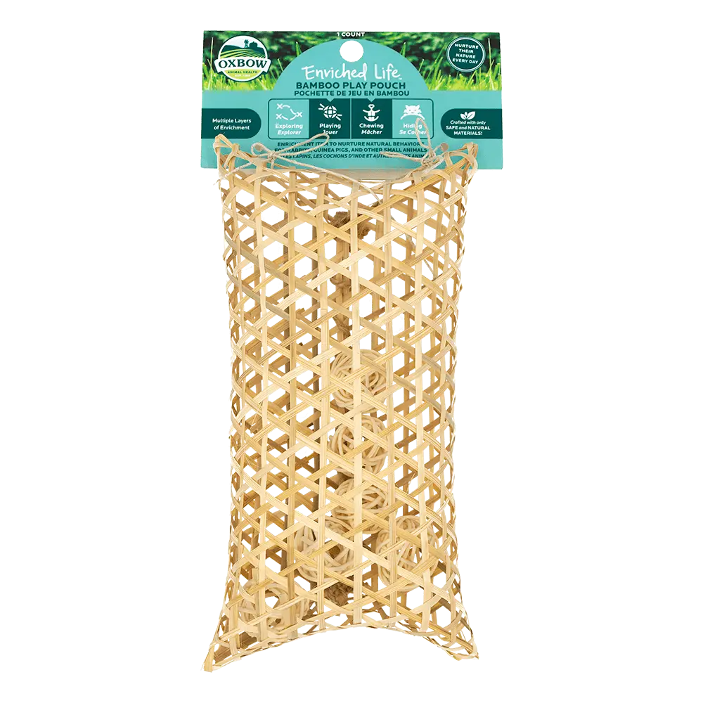 Oxbow Animal Health Enriched Life - Bamboo Play Pouch 1