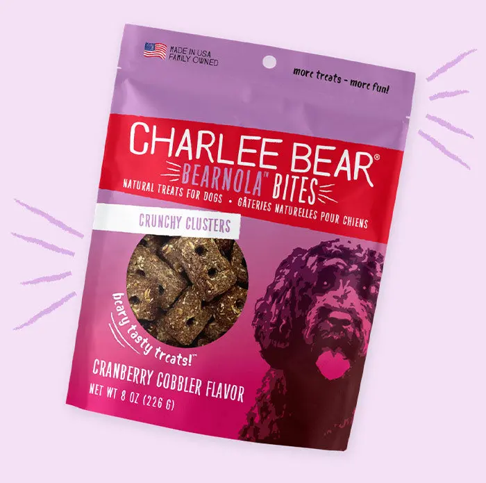 Charlee Bear Bearnola Bites Cranberry Cobbler Flavor Treats For Dogs 1