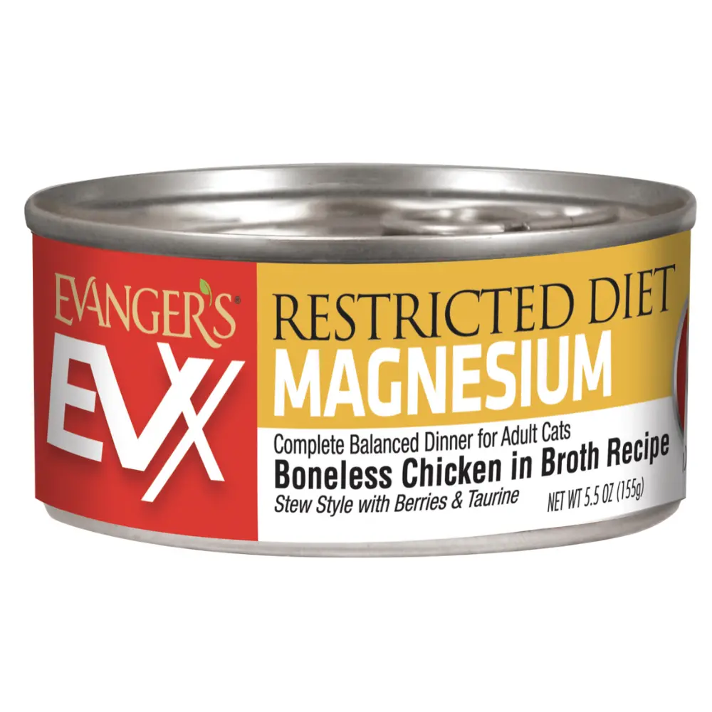 Evanger's Evx Restricted: Controlled Magnesium Diet Urinary Care Boneless Chicken In Broth Recipe Cat Food 1