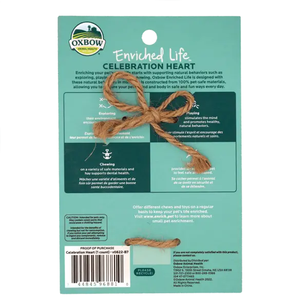 Oxbow Animal Health Enriched Life Celebration Heart 2