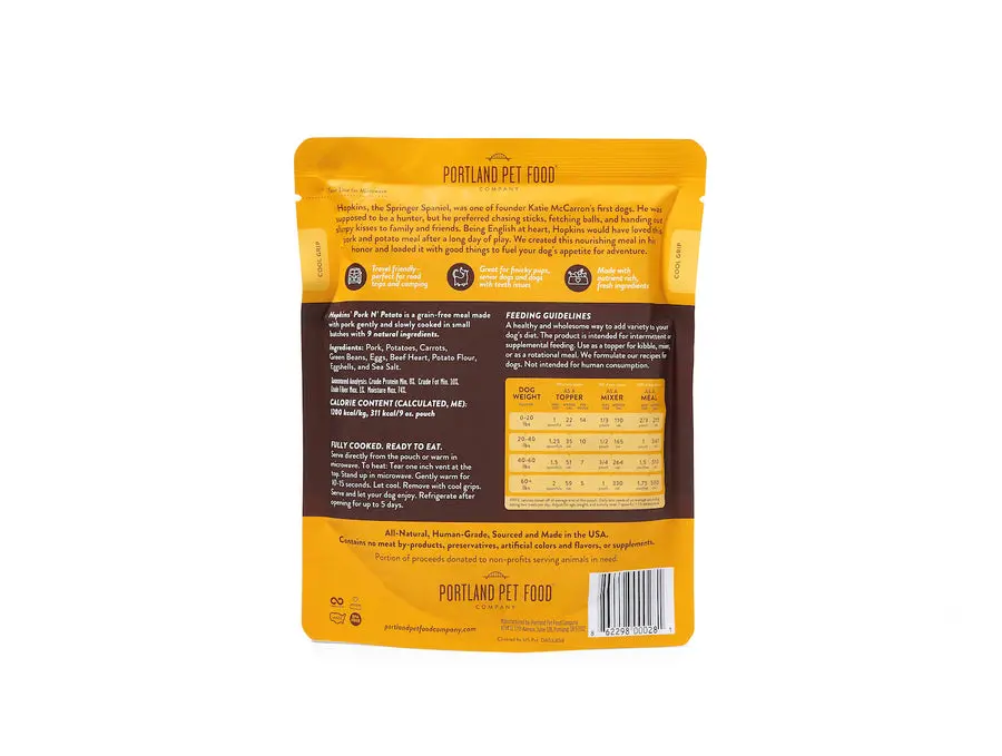 Portland Pet Food Company Hopkins' Pork N' Potato 2
