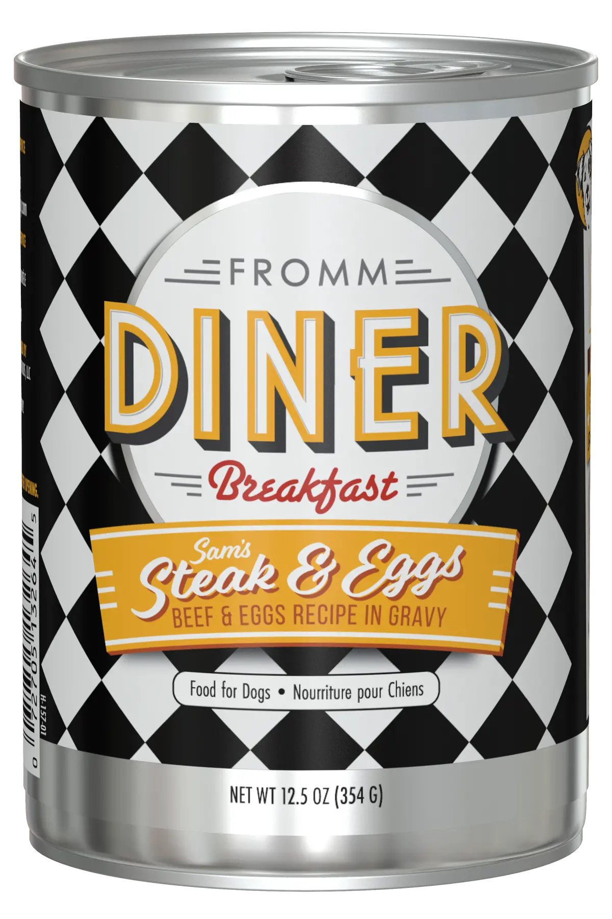 Fromm Diner Breakfast Sam's Steak & Eggs Beef & Eggs Recipe In Gravy For Dogs 1