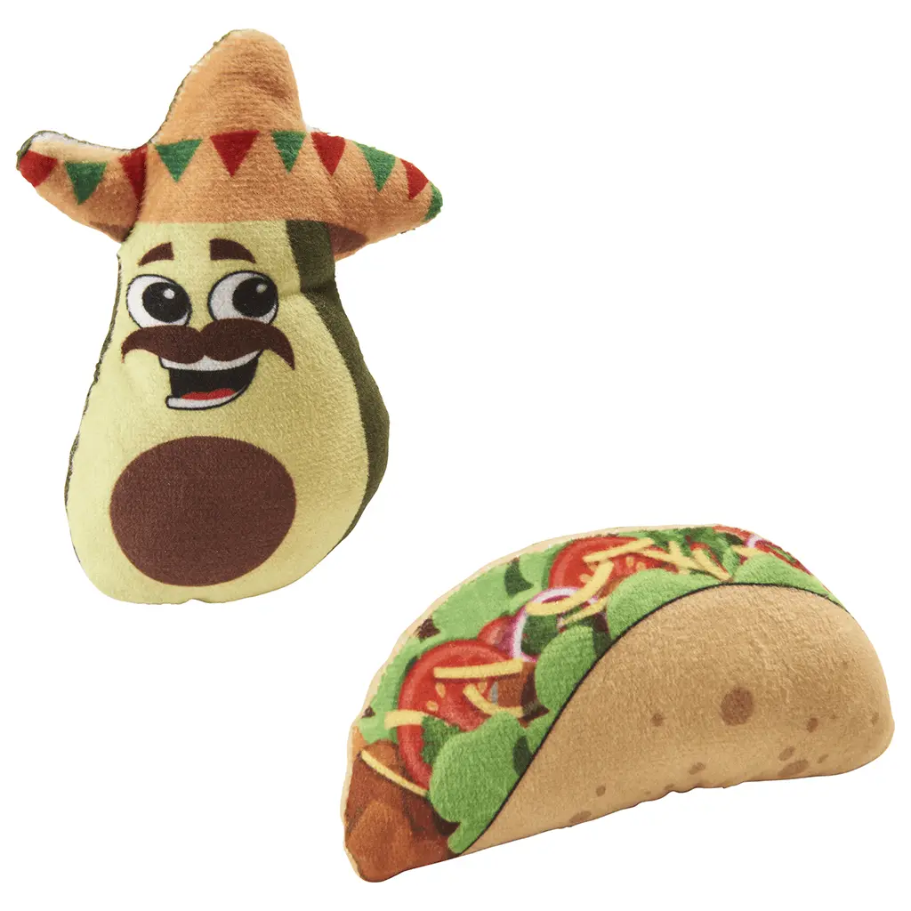 Ethical Pet Spot Mexican Take Out 2 Pack Assorted Cat Toy 1