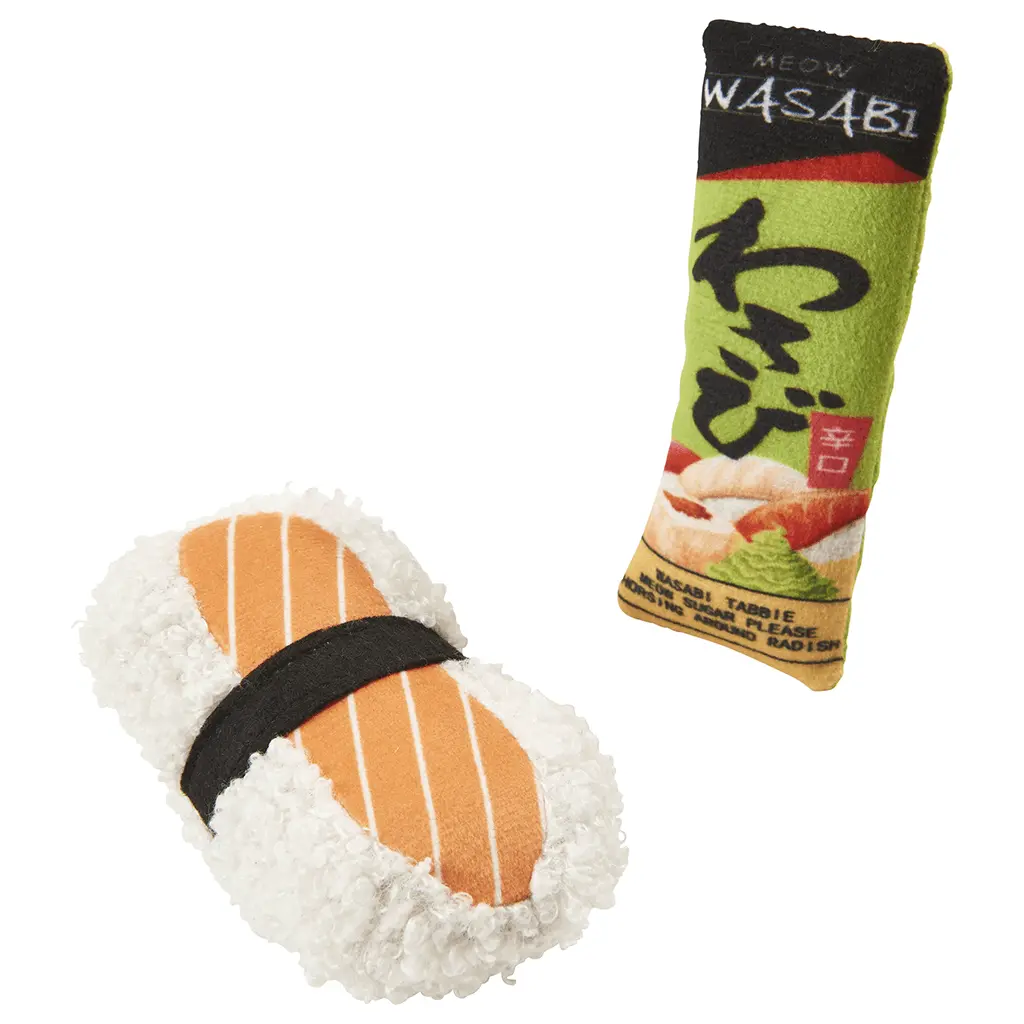 Ethical Pet Spot Sushi Take-Out 2Pk Assorted Cat Toy 1