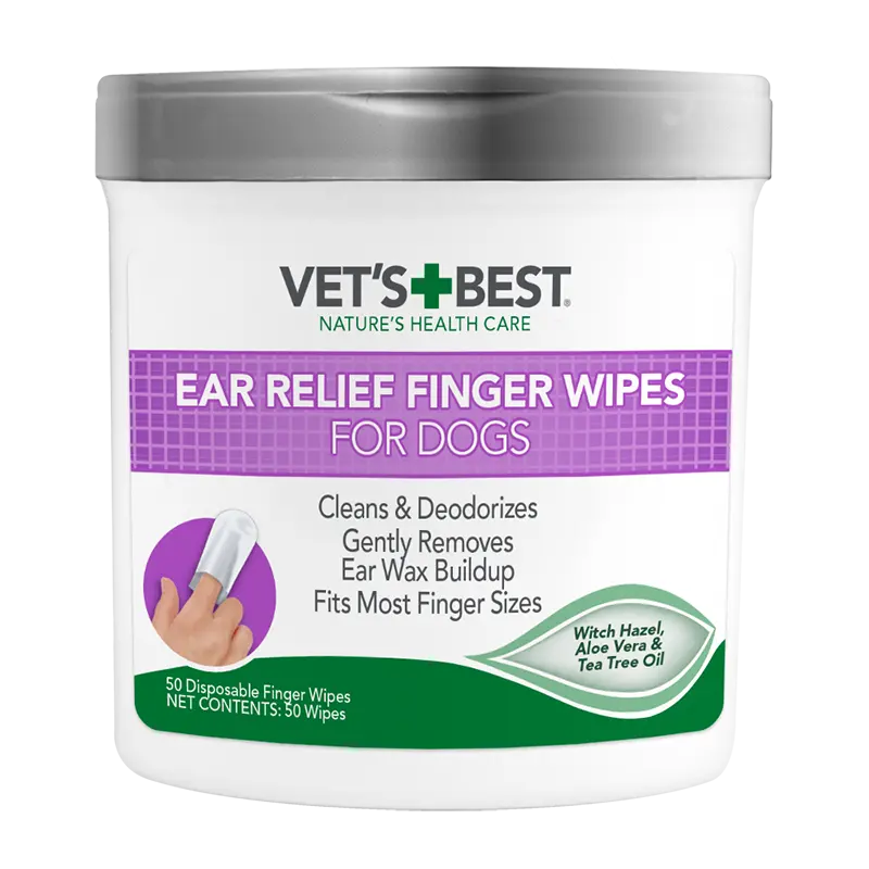 Vet's Best Ear Relief Finger Wipes 1