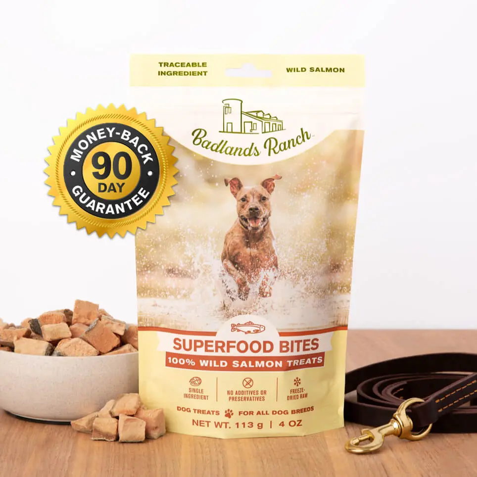 Badlands Ranch Freeze-Dried Raw Superfood Bites Salmon Treats Dog Food 1