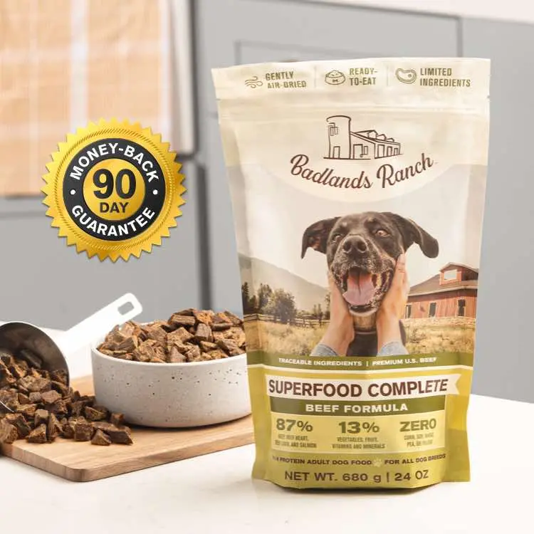 Badlands Ranch Superfood Complete Beef Formula Air-Dried Dog Food 2