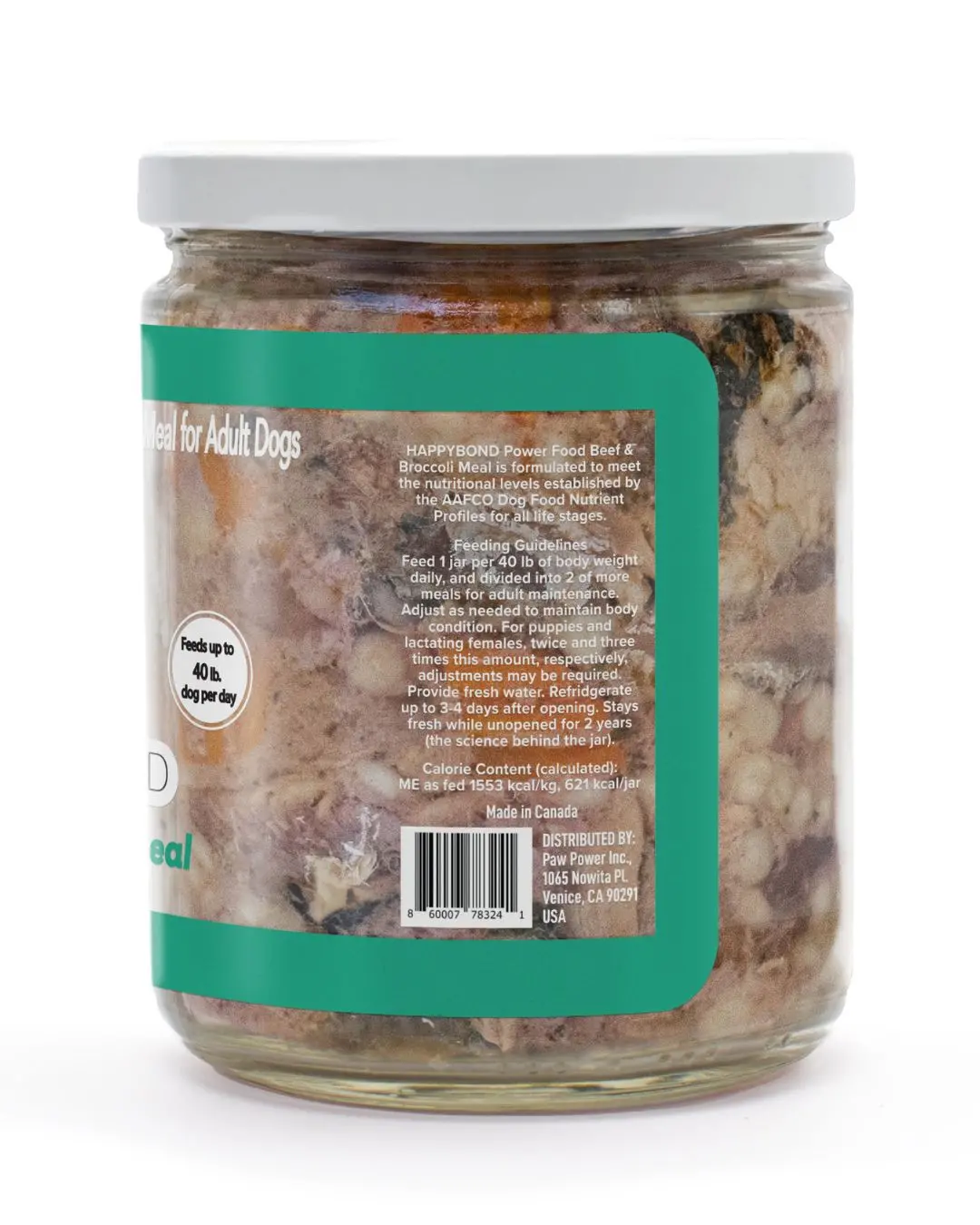 Happy Bond Beef & Broccoli Meal Dog Food 1