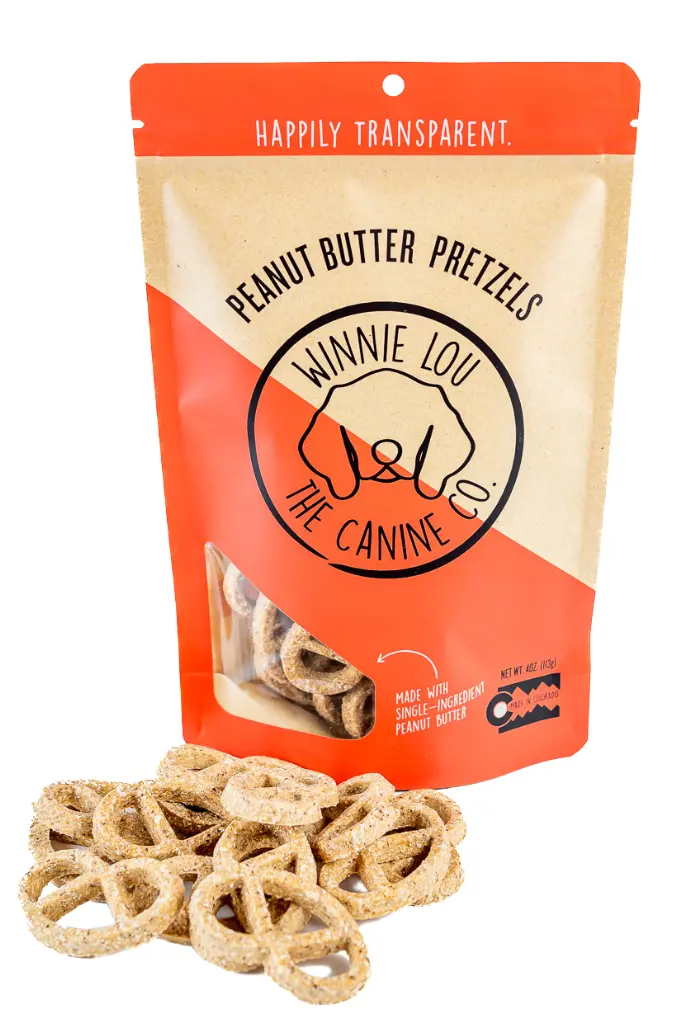 Winnie Lou Peanut Butter Pretzels Dog Treats 1