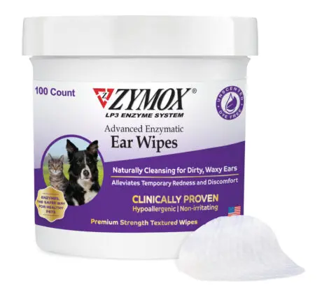 Zymox Advanced Enzymatic Ear Wipes For Cats & Dogs 1