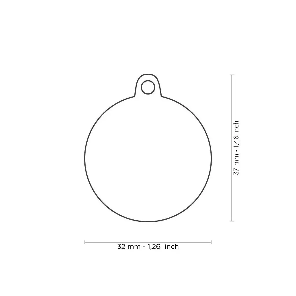 Myfamily Id Tag Big Circle I'm The King 2