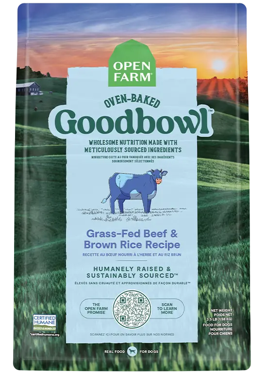 Open Farm Goodbowl™ Grass-Fed Beef & Brown Rice Recipe For Dogs 1