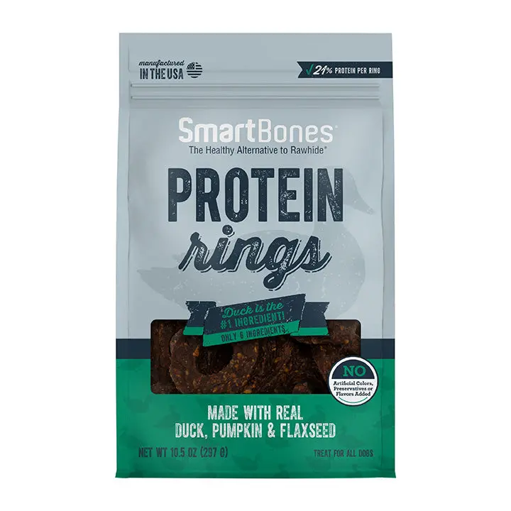Smartbones Duck Protein Rings Dog Treats 1