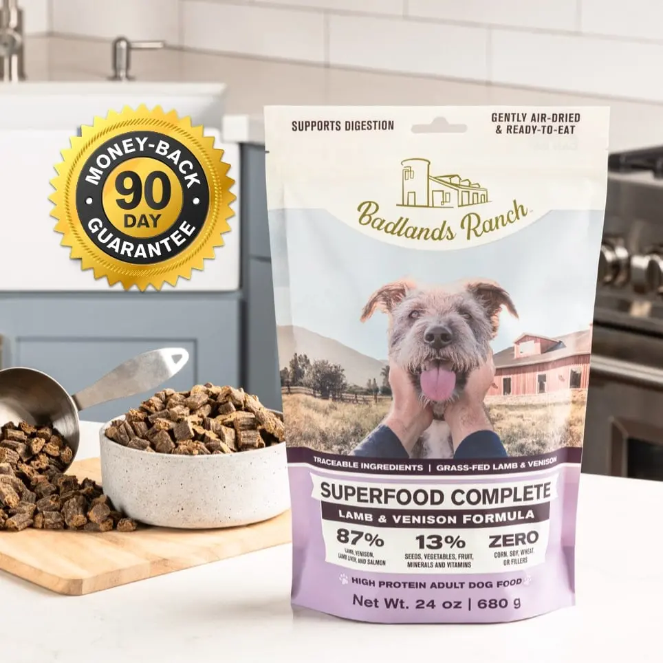 Badlands Ranch Superfood Complete Lamb & Venison Formula Air-Dried Adult Dog Food 1