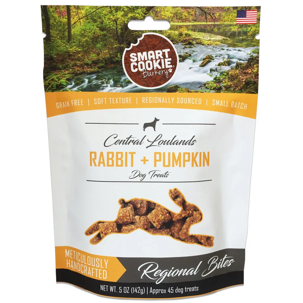 Smart Cookie Rabbit & Pumpkin Grain Free Dog Treats For Sensitive Stomachs & Allergies 1