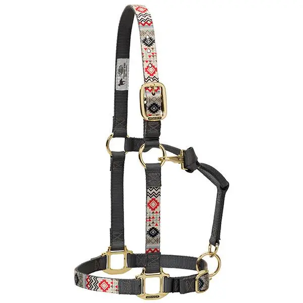 Weaver Patterned Adjustable Halter 1