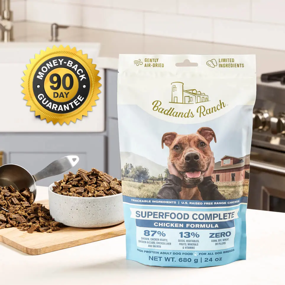 Badlands Ranch Superfood Complete Chicken Formula Dog Food 1