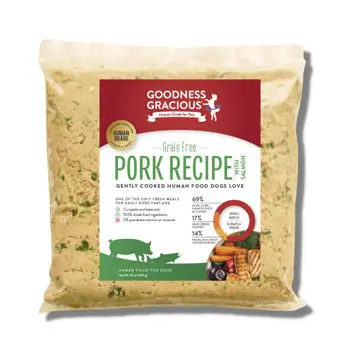 Goodness Gracious Gently Cooked Pork & Salmon Recipe For Dogs 1