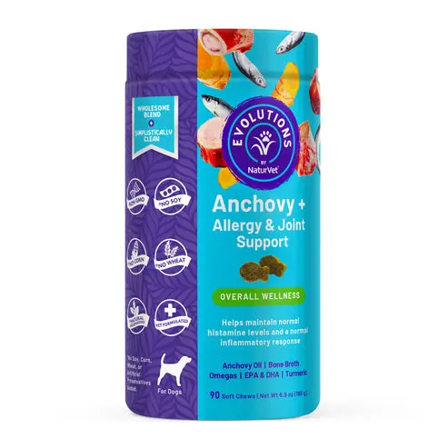 Naturvet Evolutions - Anchovy + Allergy & Joint Support Soft Chews 1