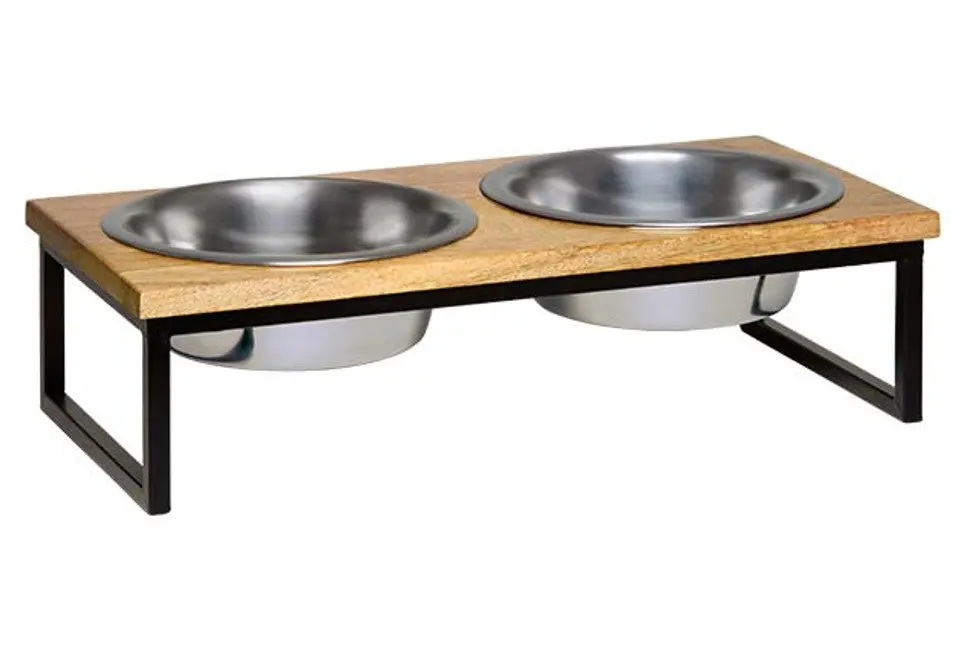 Loving Pets Natural Wooden Top Diner 1