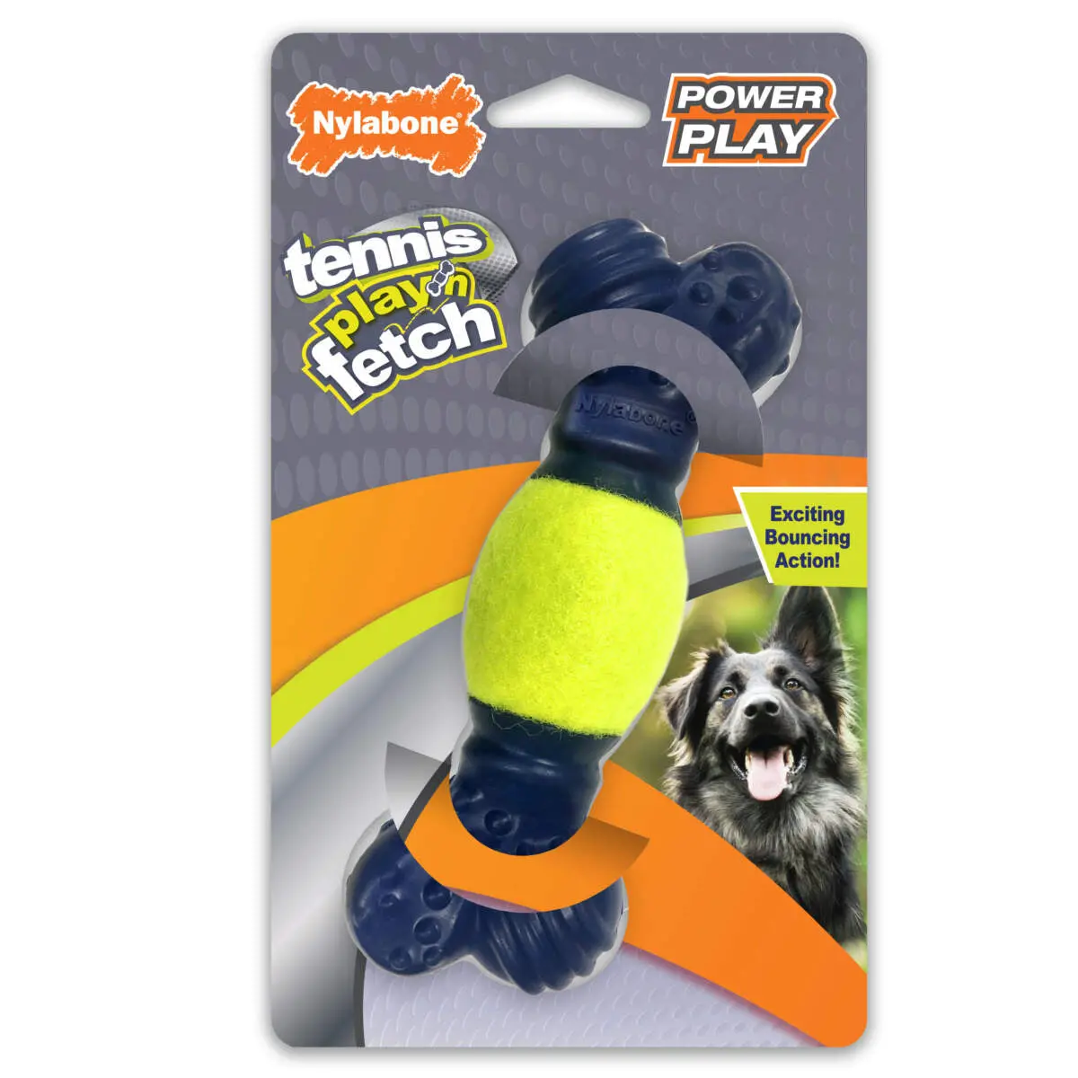 Nylabone Power Play Tennis Play 'N Fetch Interactive Dog Toy 1