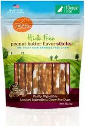 Canine Naturals Hide Free Peanut Butter Chews Sticks For Dogs 1