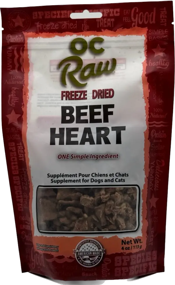 Oc Raw Freeze Dried Beef Hearts 1