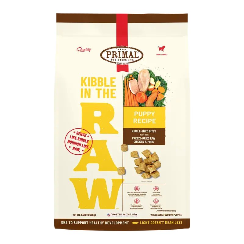 Primal Pet Foods Kibble In The Raw Puppy Recipe 1