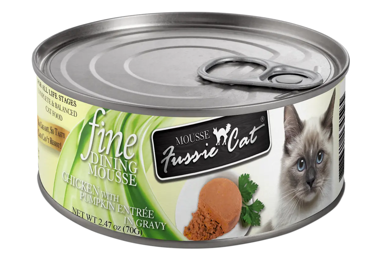 Fussie Cat Fine Dining - Mousse Chicken With Pumpkin Entree In Gravy Canned Cat Food 1
